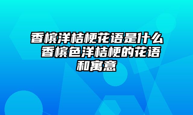 香槟洋桔梗花语是什么 香槟色洋桔梗的花语和寓意