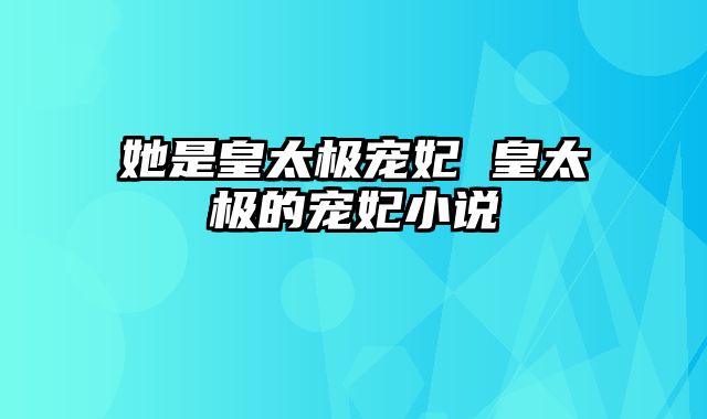 她是皇太极宠妃 皇太极的宠妃小说