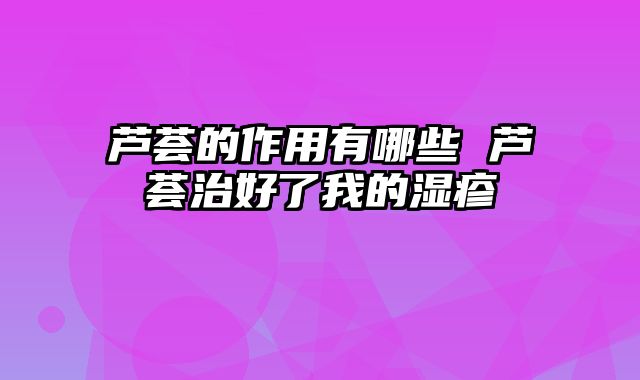 芦荟的作用有哪些 芦荟治好了我的湿疹